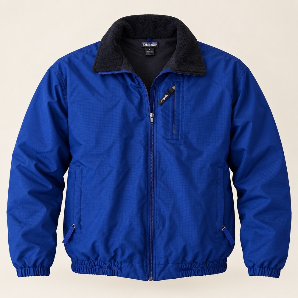 Patagonia Vintage Pneumatic Ripstop Jacket Mens Large Blue